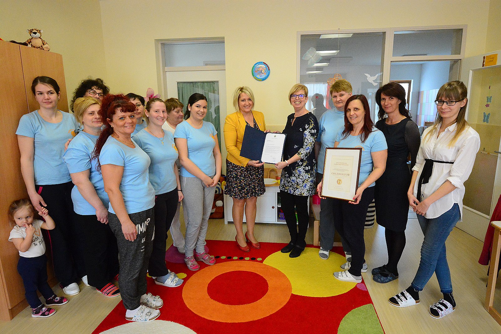 A szülők büszkesége is - Családháló díjat kapott a Napraforgó Bölcsőde